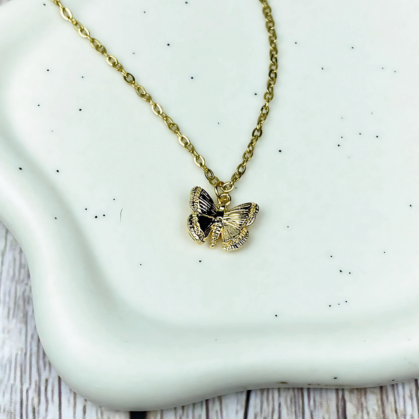 Made New Butterfly Charm Necklace