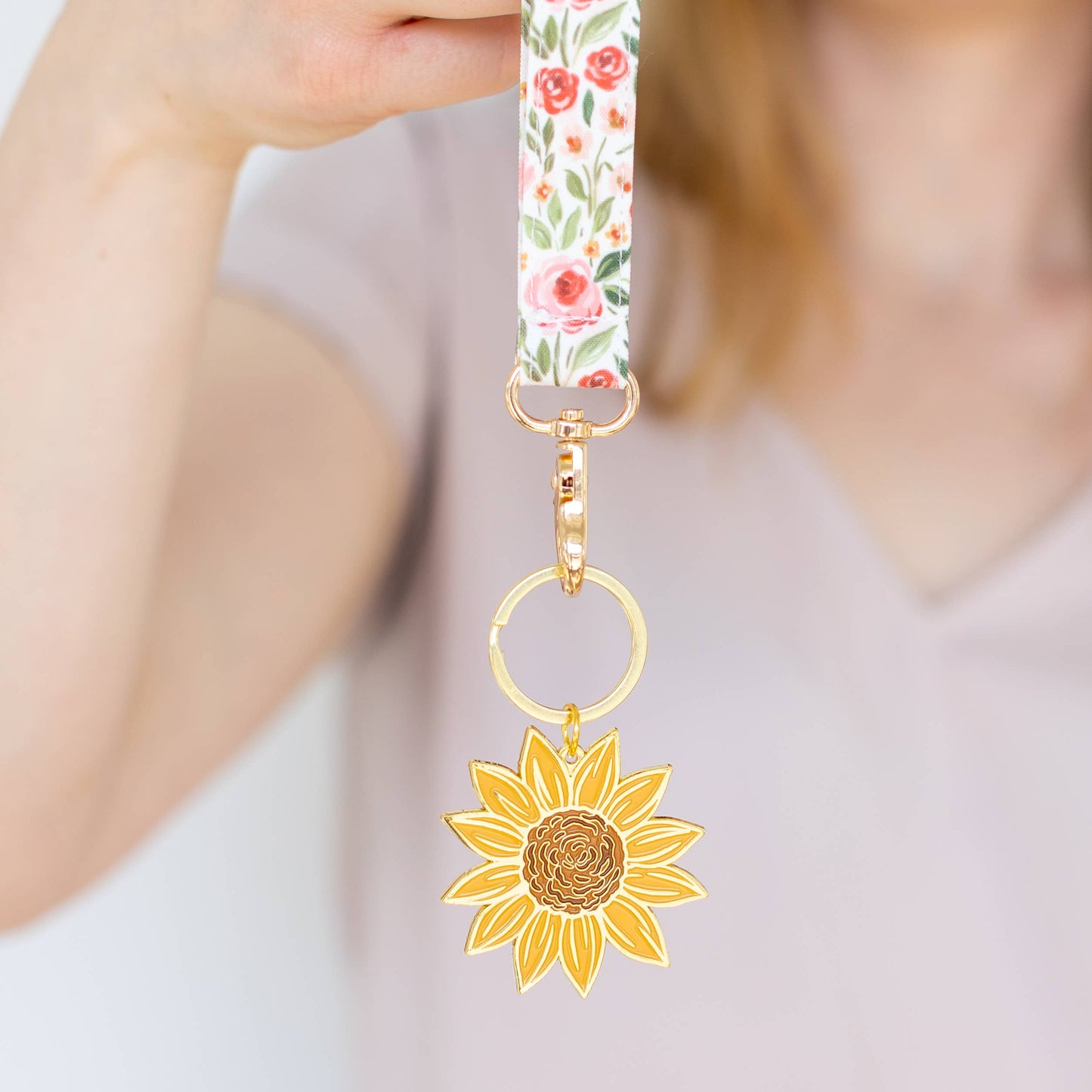 Spring Garden Wristlet Keychain