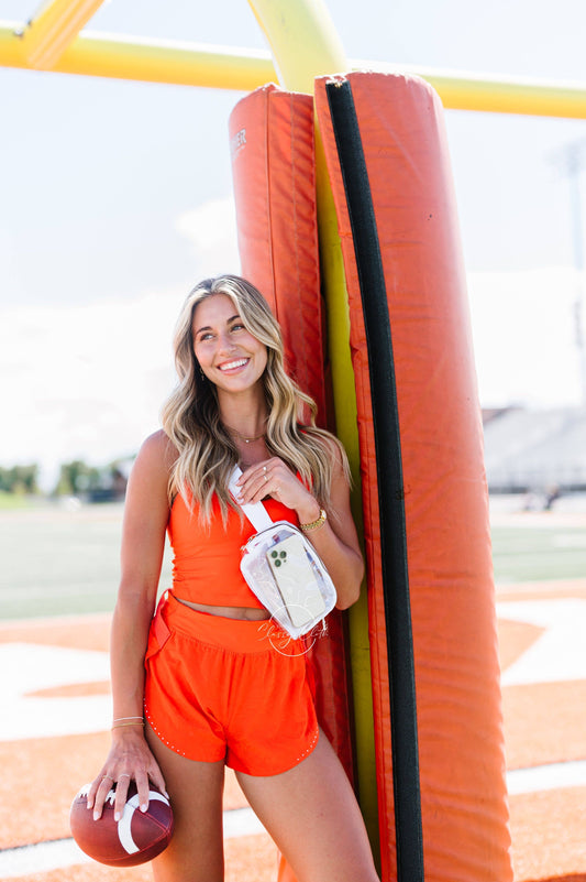 Stadium Clear Belt Bag - White