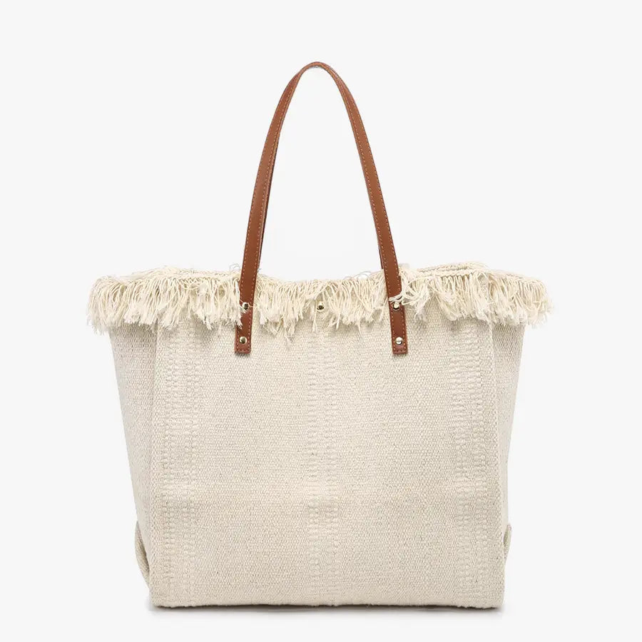 The Madison Handwoven Fringe Tote