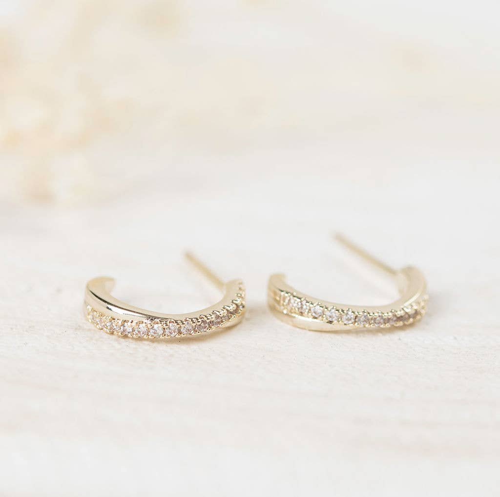 Tiny Dancer Hoops: Silver
