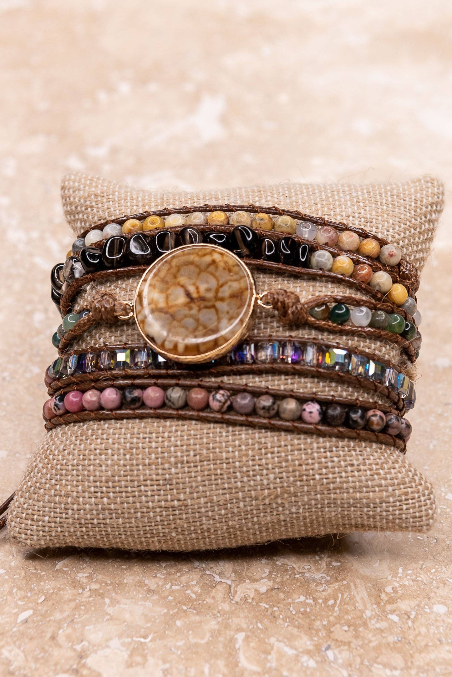 Kelly Wrap Bracelet: Tiger's Eye