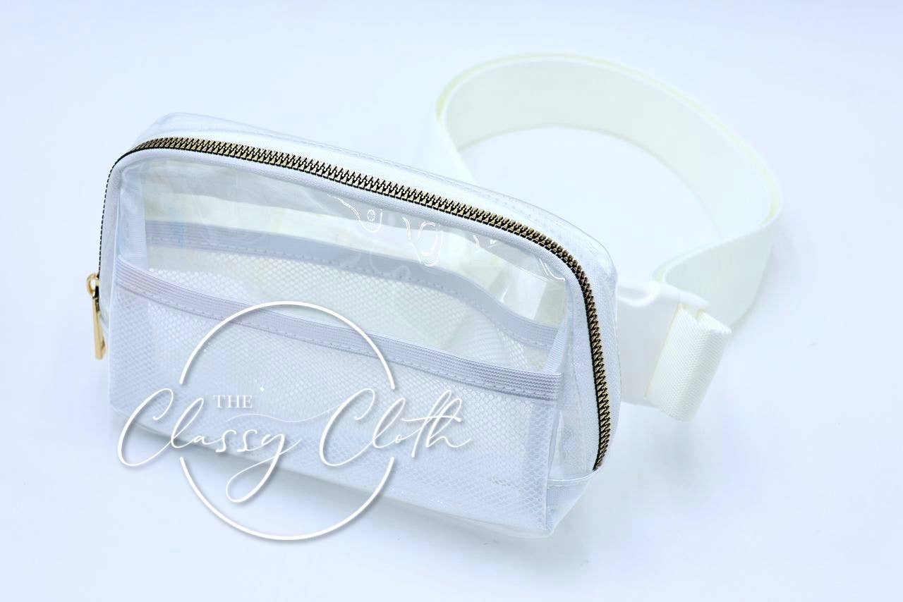 Stadium Clear Belt Bag - White