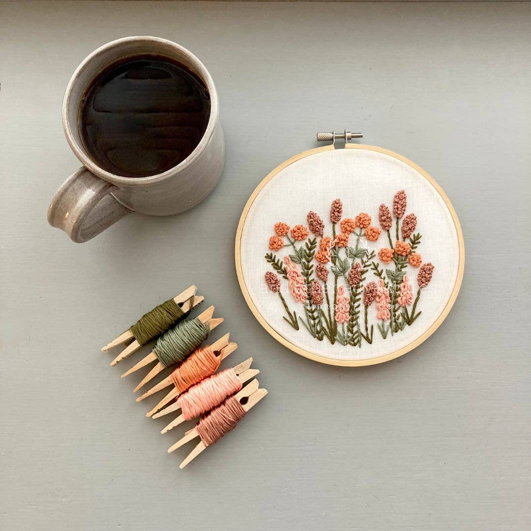 Embroidery Kit  - Avonlea in Terracotta