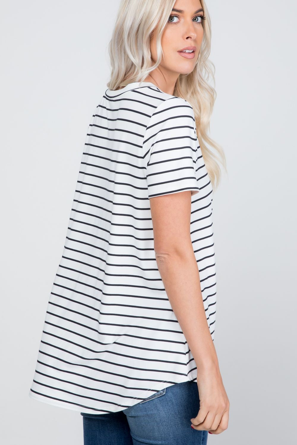 The Caroline Striped Top (Small-3X)