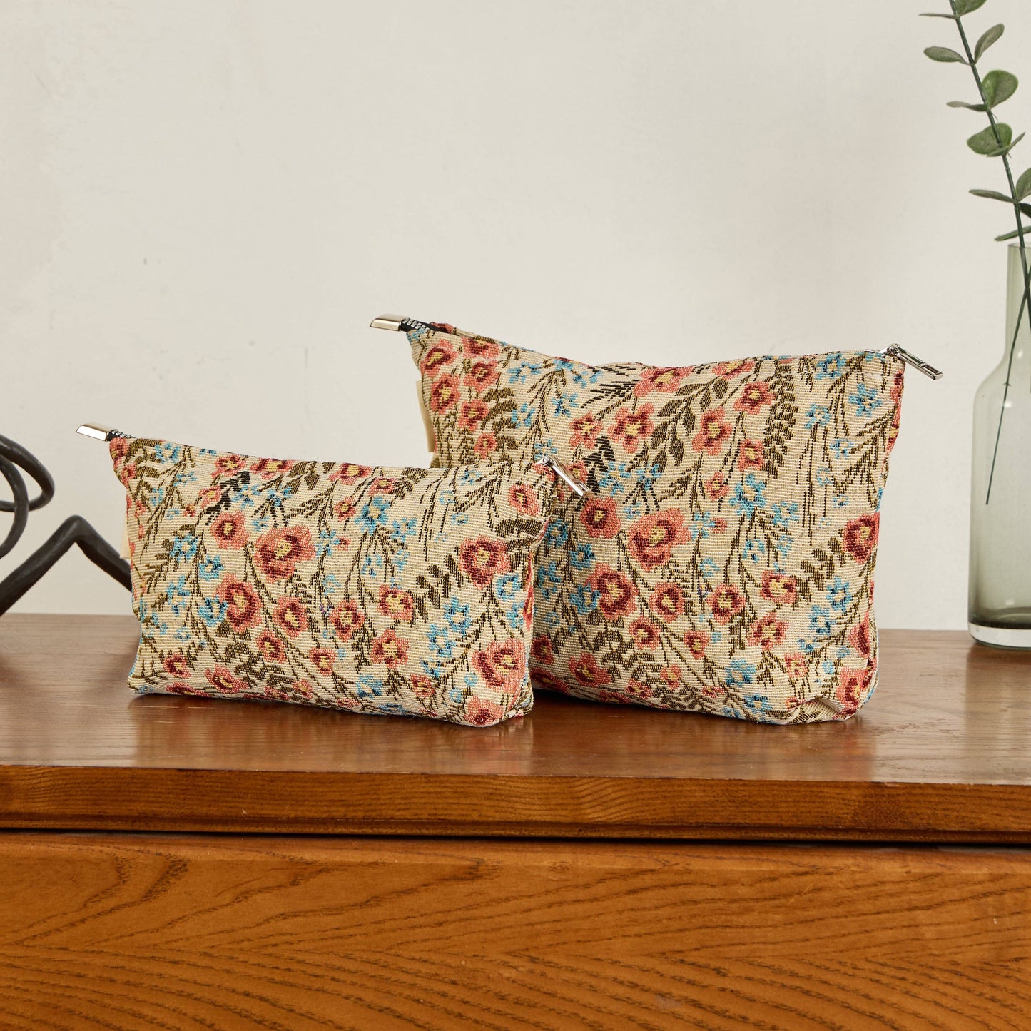 Wildflower Print Toiletry / Makeup Bag