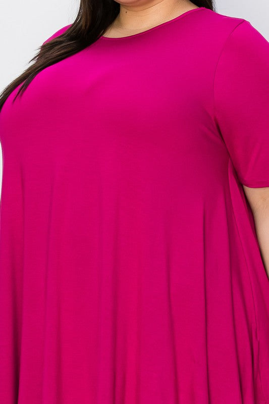 The Pink Berry Tunic Top (1X-6X)