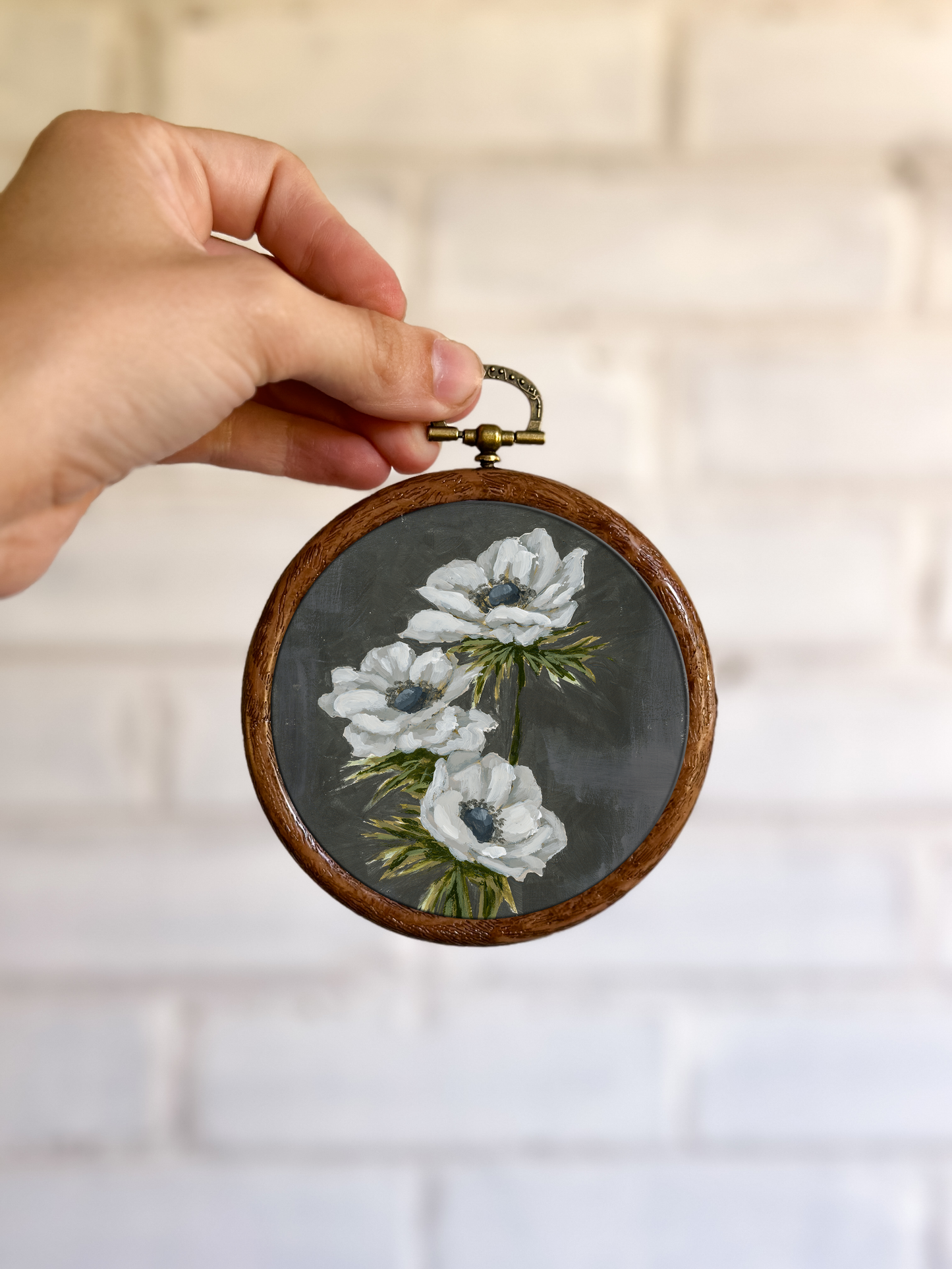 "Wild Flower no. 3" Circle Ornament  