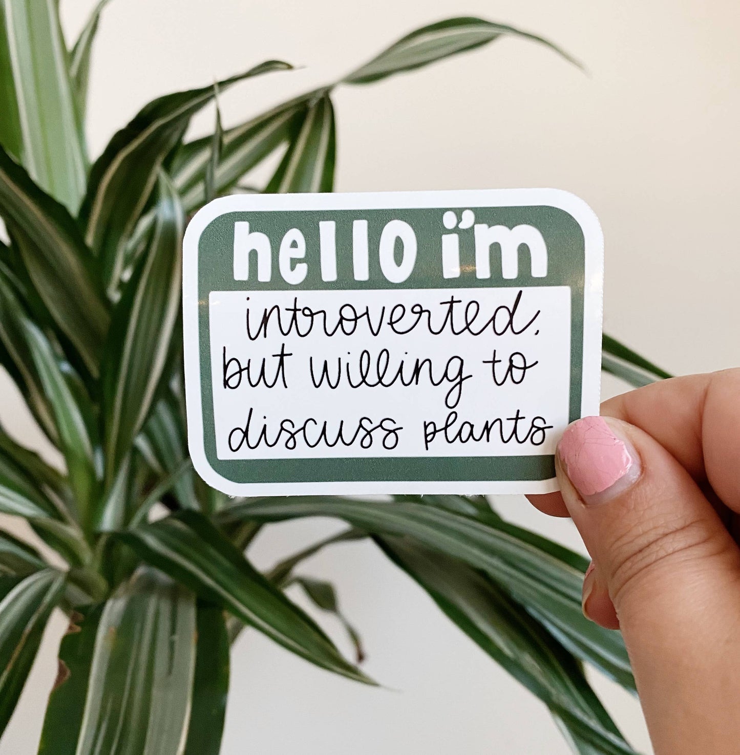 Willing to Discuss Plants Sticker