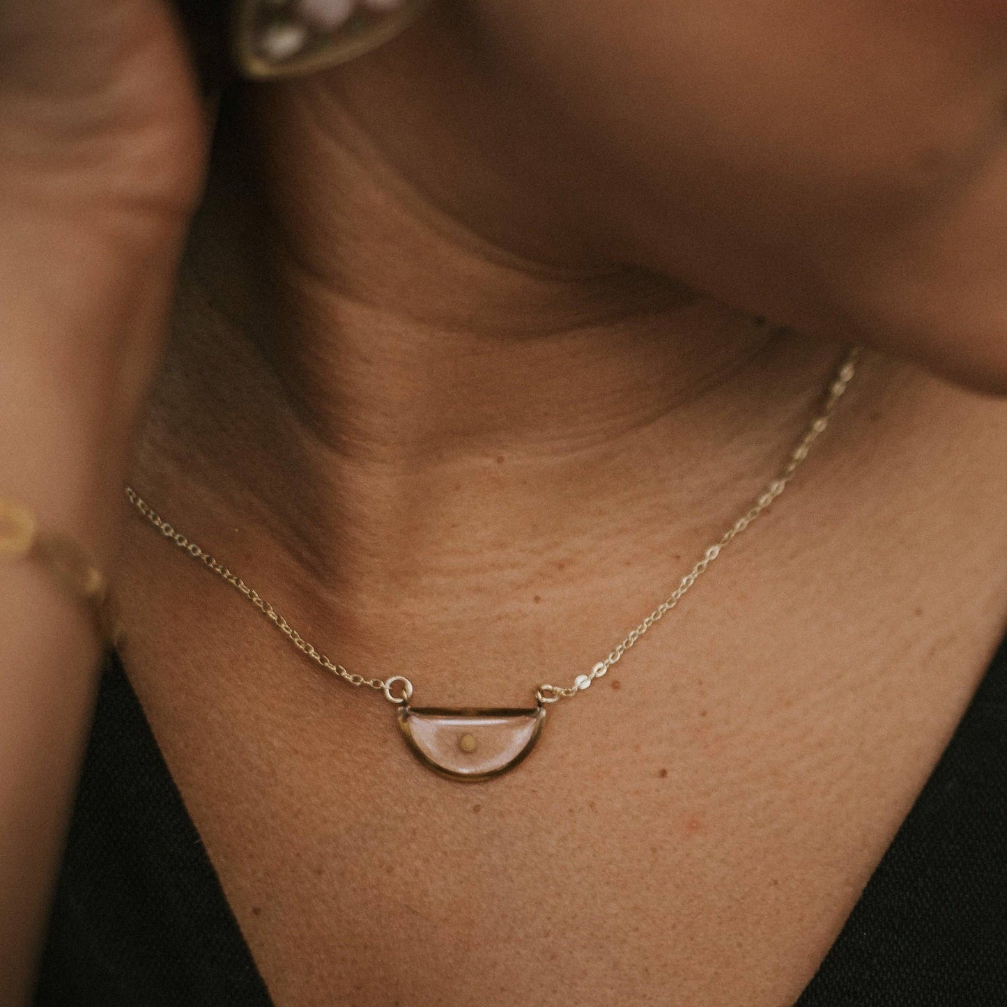 Mustard Seed Necklace - Demi Lune Faith Jewelry: 18"