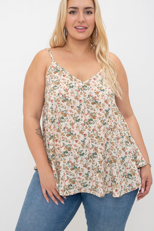 The Poppy Floral Tank (Small-3X)