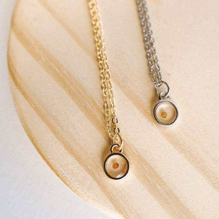 Mustard Seed Faith Necklace: 19 Inches / Gold