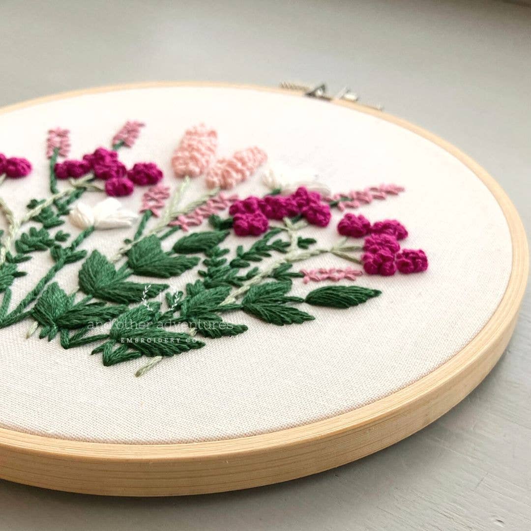 Hand Embroidery Kit - Fuschia Daydream