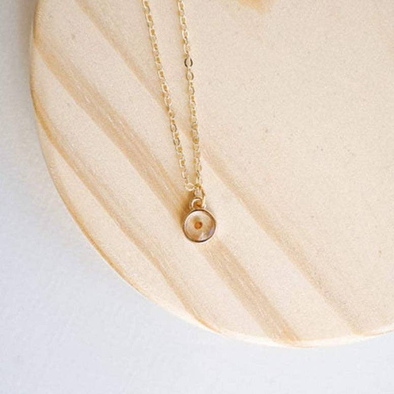 Mustard Seed Faith Necklace: 19 Inches / Gold