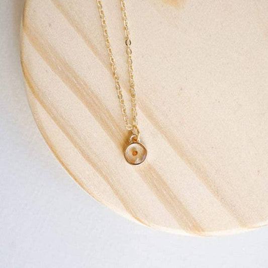 Mustard Seed Faith Necklace: 19 Inches / Gold