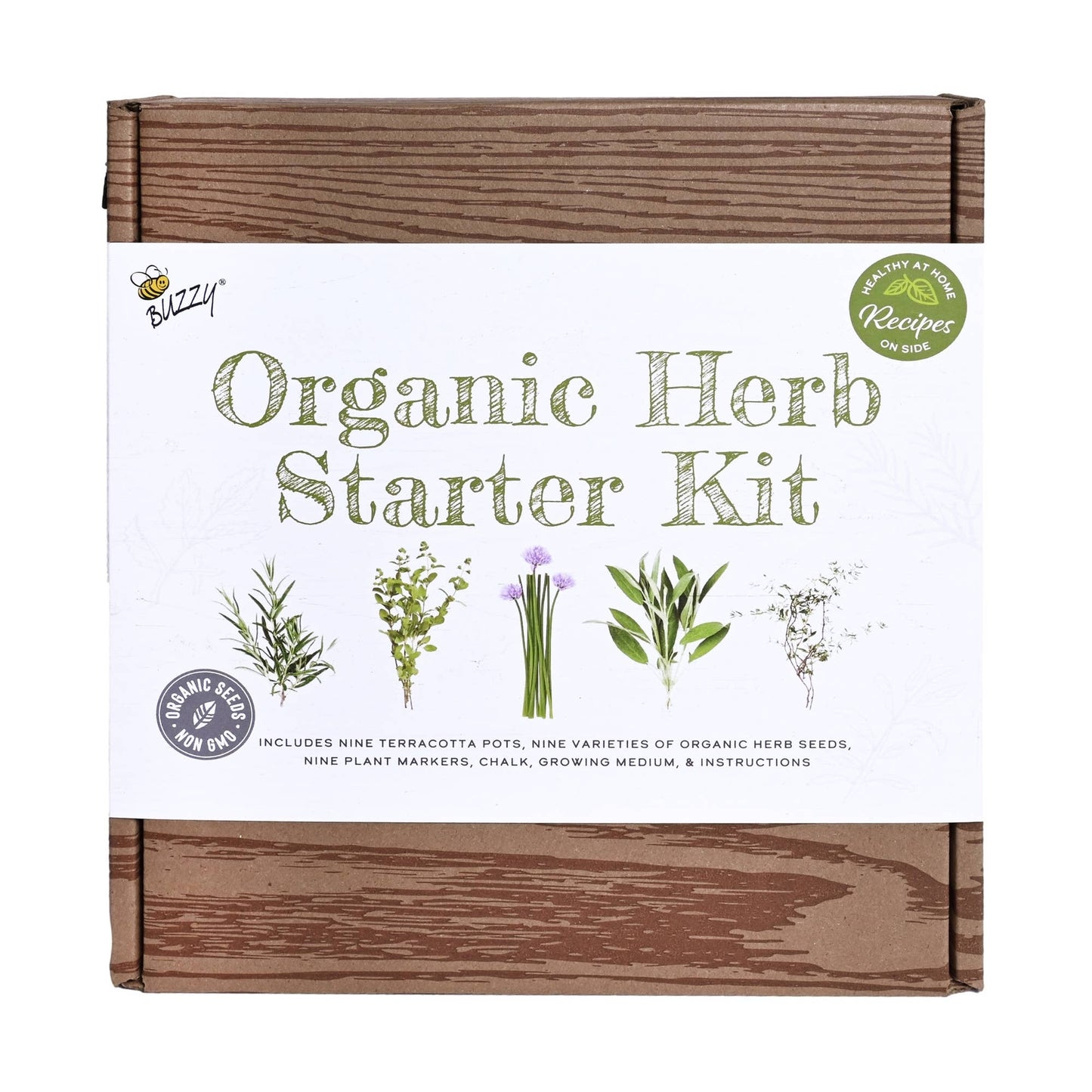 Organic Herb Starter Kit | Garden Workshop Kit | 9 Herbs