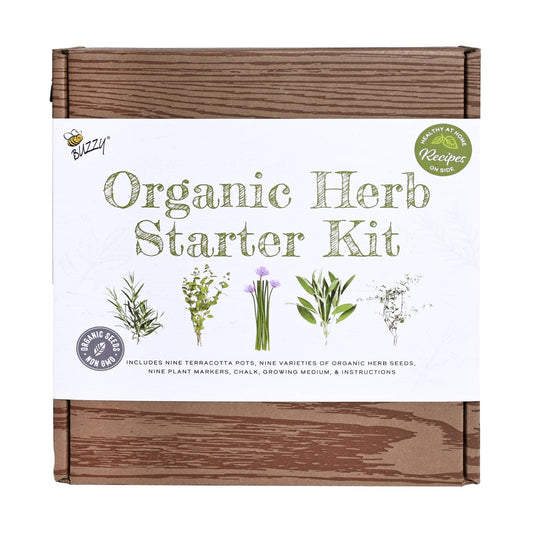 Organic Herb Starter Kit | Garden Workshop Kit | 9 Herbs