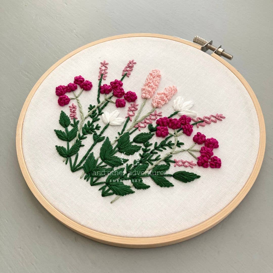 Hand Embroidery Kit - Fuschia Daydream