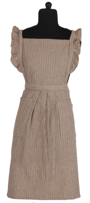 Seer Sucker Apron - Brown