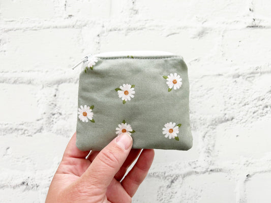 Small Fabric Pouch, Zipper Pouch, Coin Purse, Coin Pouch