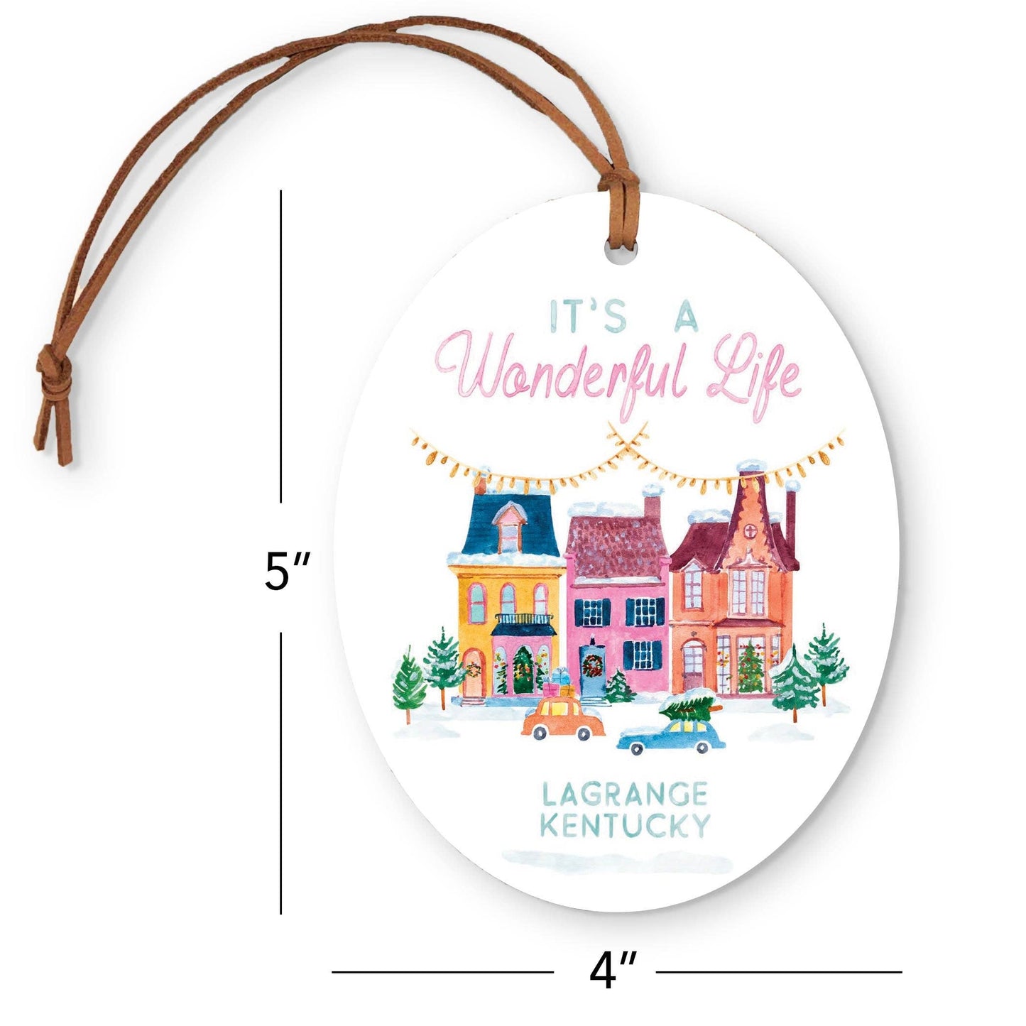 Oval Ornament - It's A Wonderful Life LaGrange Kentucky