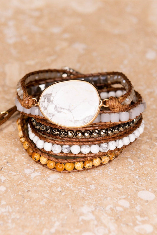 Kelly Wrap Bracelet: White