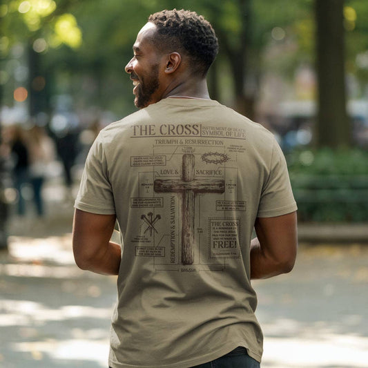 Kerusso Christian T-Shirt The Cross: Khaki