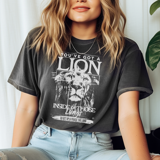 Lion Inside Those Lungs: Graphite Gray