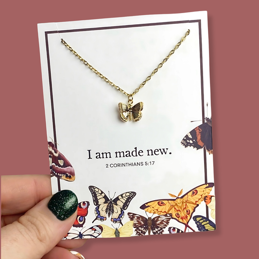 Made New Butterfly Charm Necklace