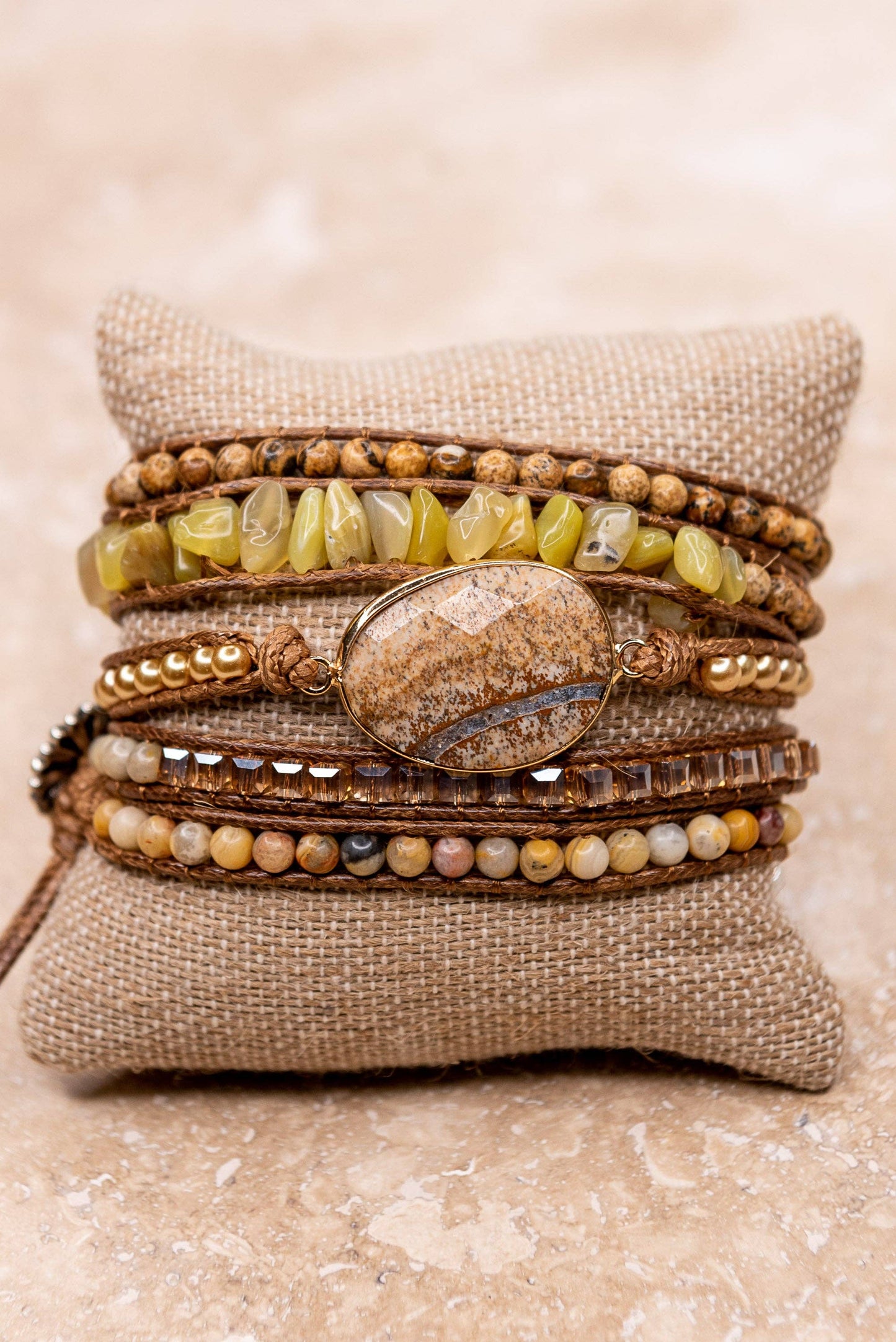 Kelly Wrap Bracelet: Tiger's Eye