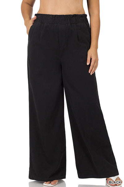 Canvas Wide Leg Pants