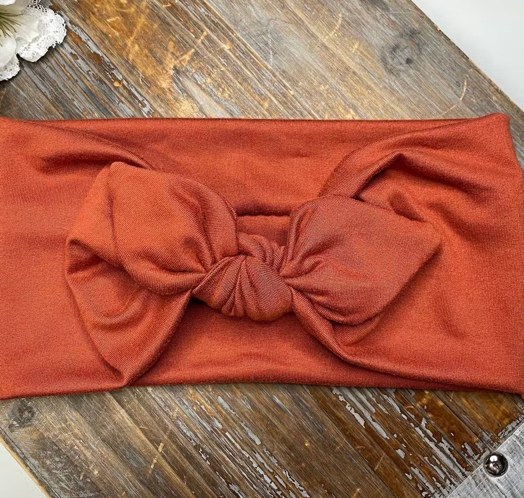 Rust topknot Headband