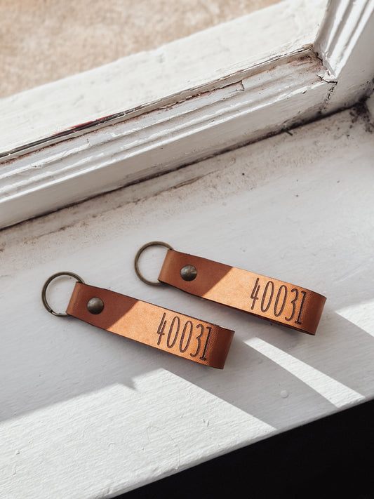 40031 Zip Code Keychain