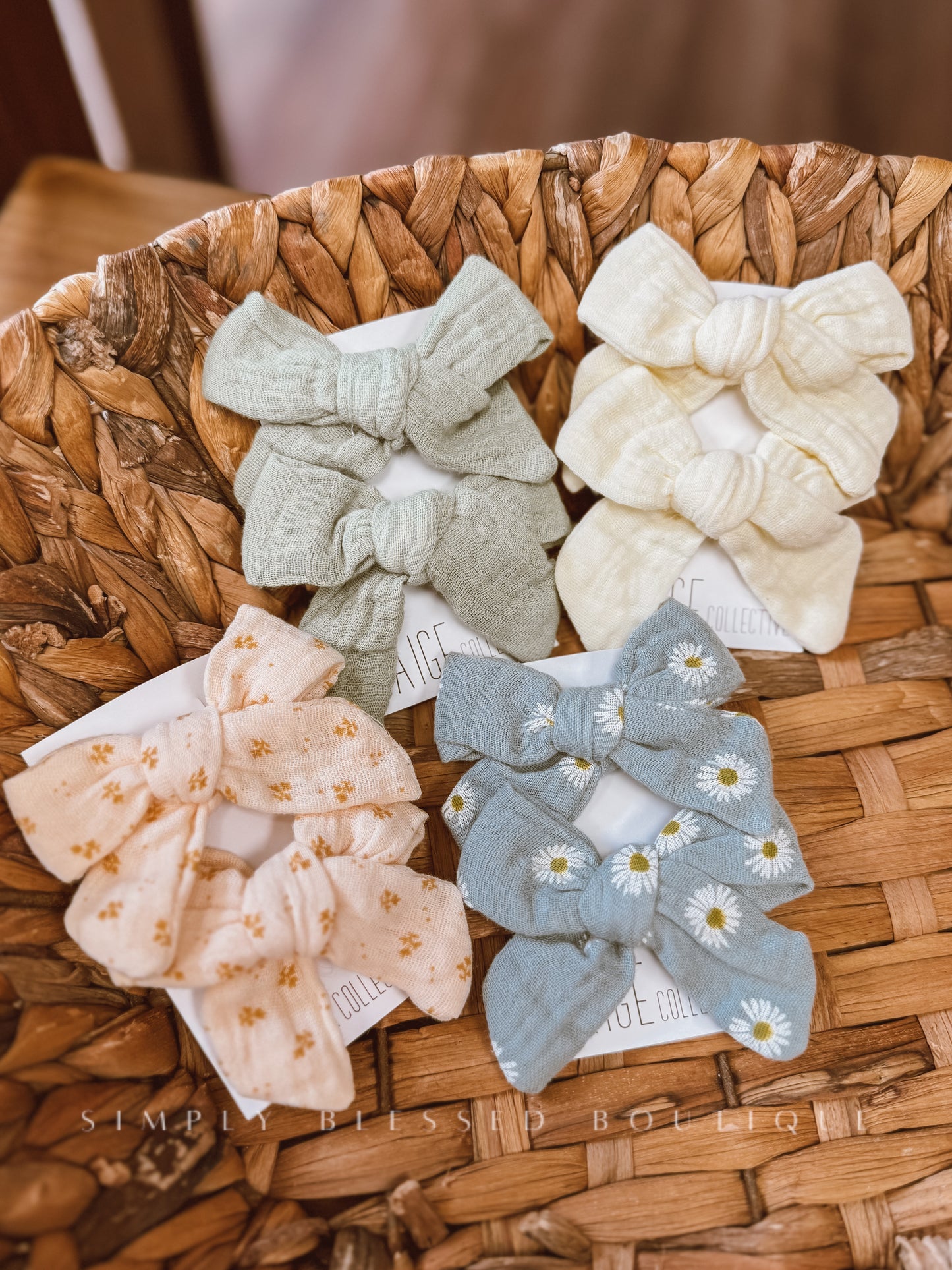 Boho Muslin - hair clips