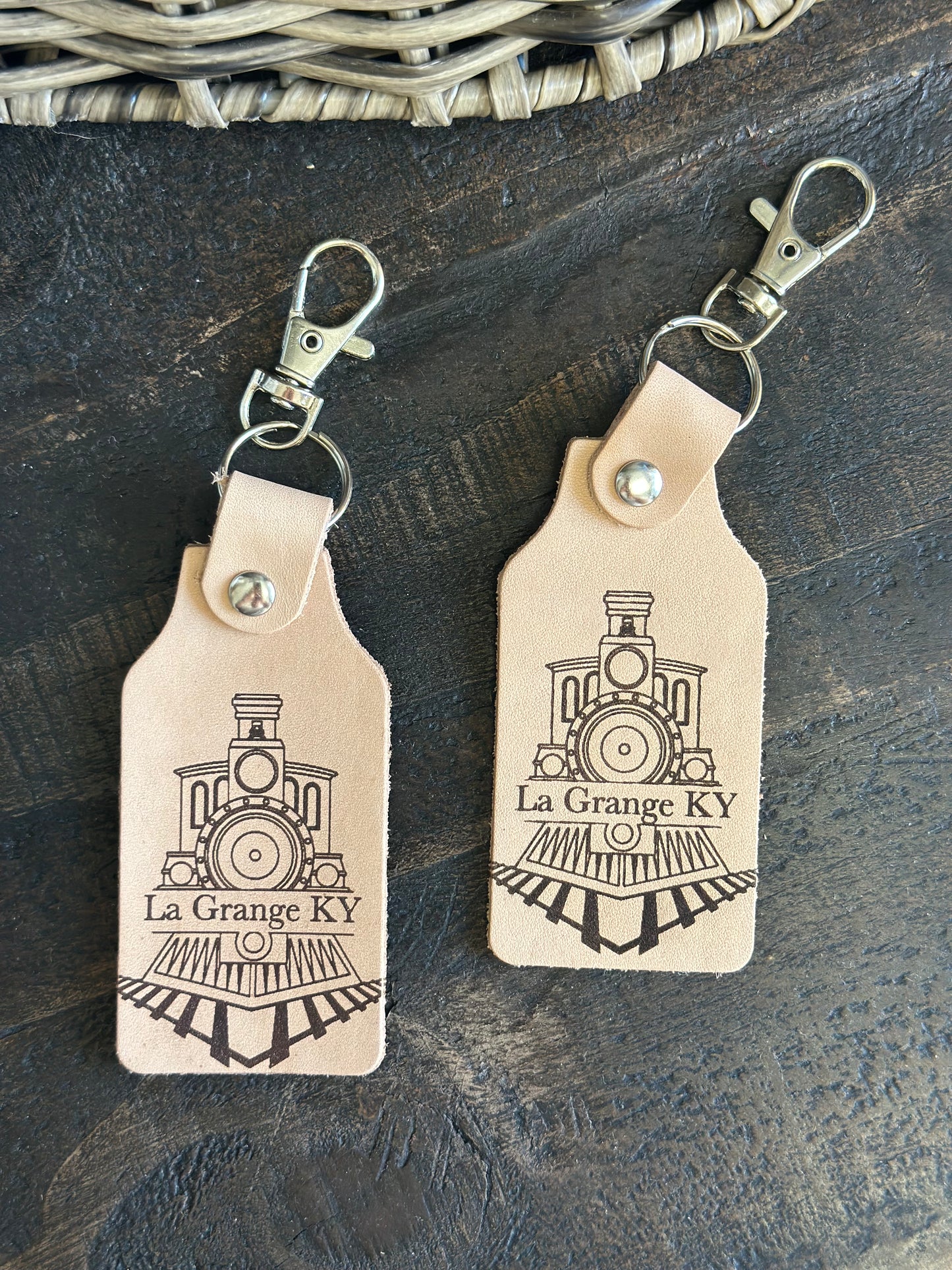 La Grange KY Keychain - Cream