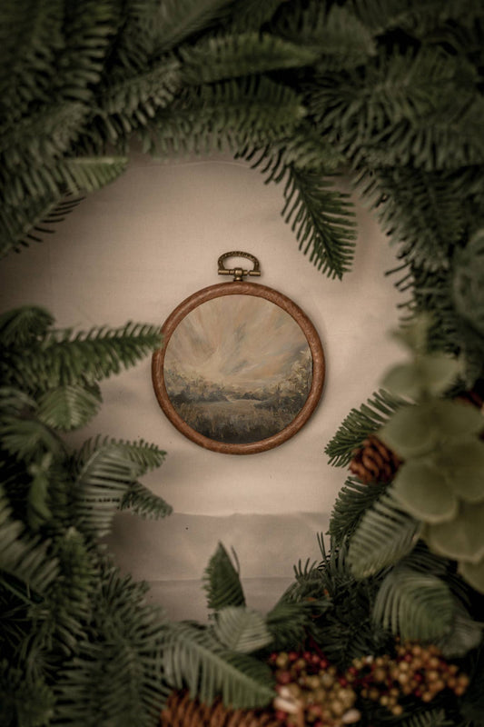 "Joy Finding Home" Circle Ornament   