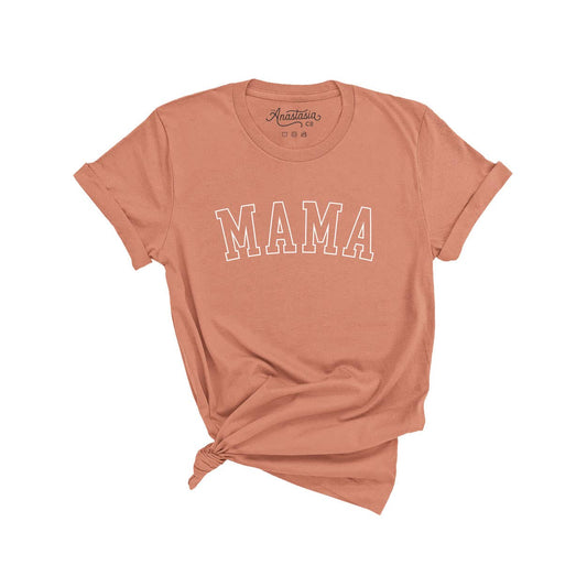 Mama Graphic Tee - Coral: