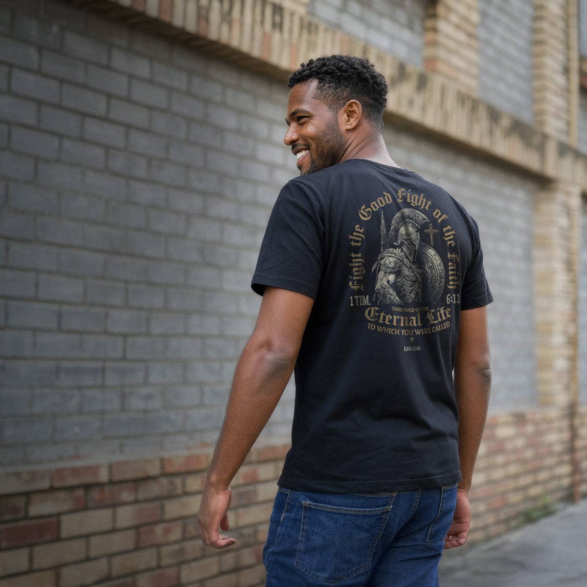 Men's Christian T-Shirt Fight The Good Fight