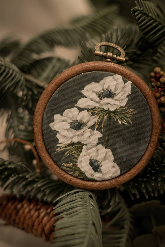 "Wild Flower no. 3" Circle Ornament  