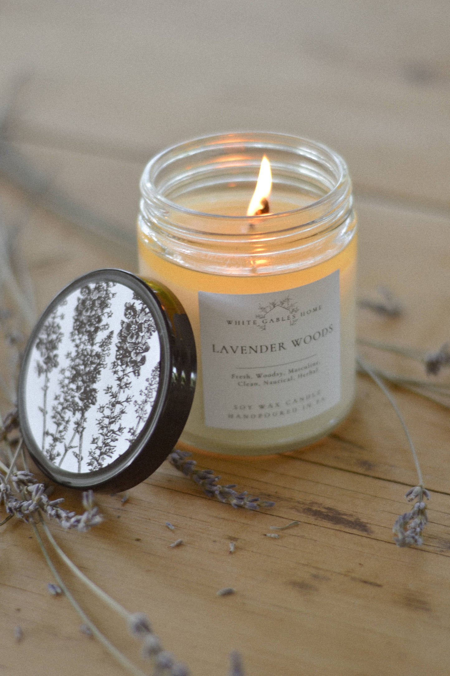 Lavender Woods Handpoured 8 oz. Soy Candle | Made in USA