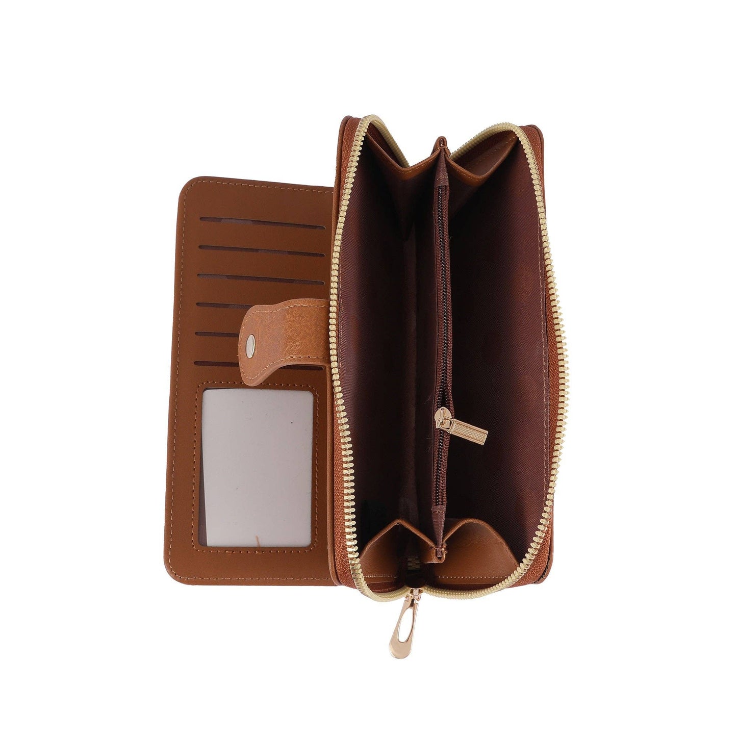 The Rachel Vegan Leather Wallet: Tan