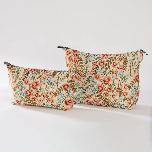 Wildflower Print Toiletry / Makeup Bag
