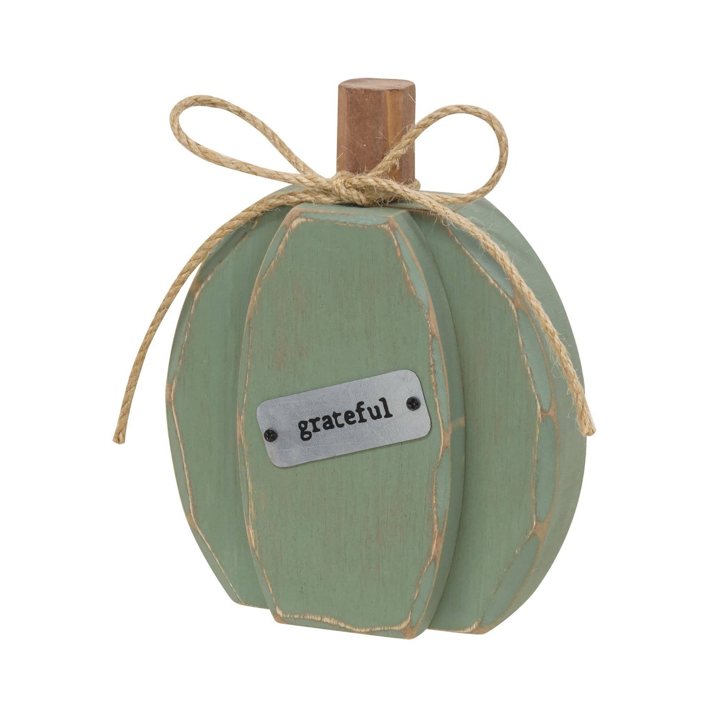 Teal Chunky Grateful Pumpkin Sitter: Teal