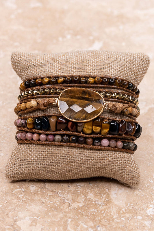 Kelly Wrap Bracelet: Tiger's Eye