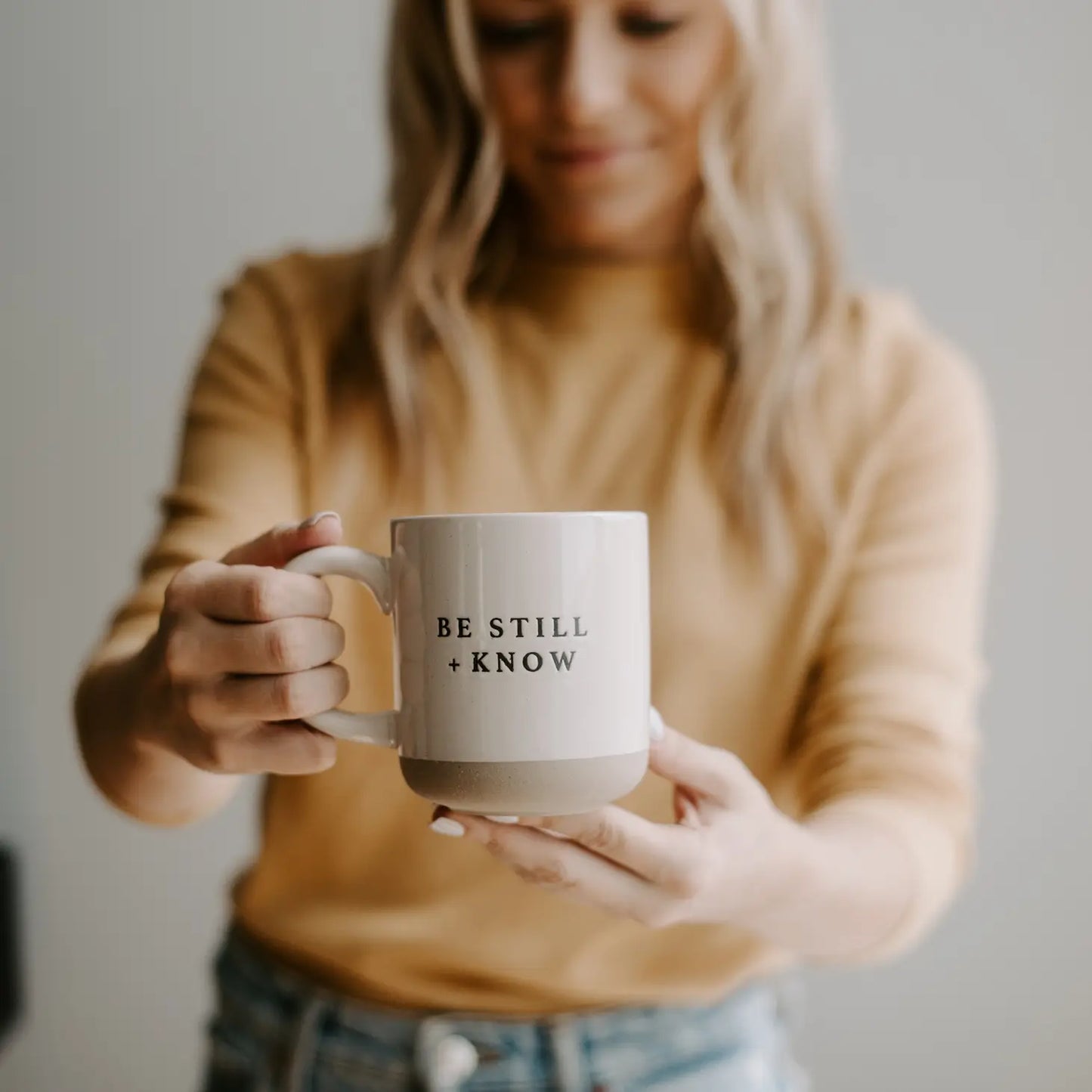 Be Still and Know Stoneware Coffee Mug