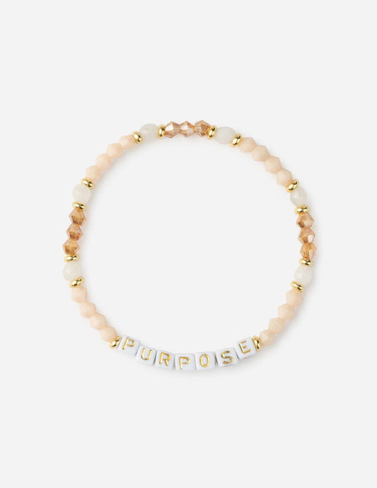 Purpose Letter Bracelet: Large