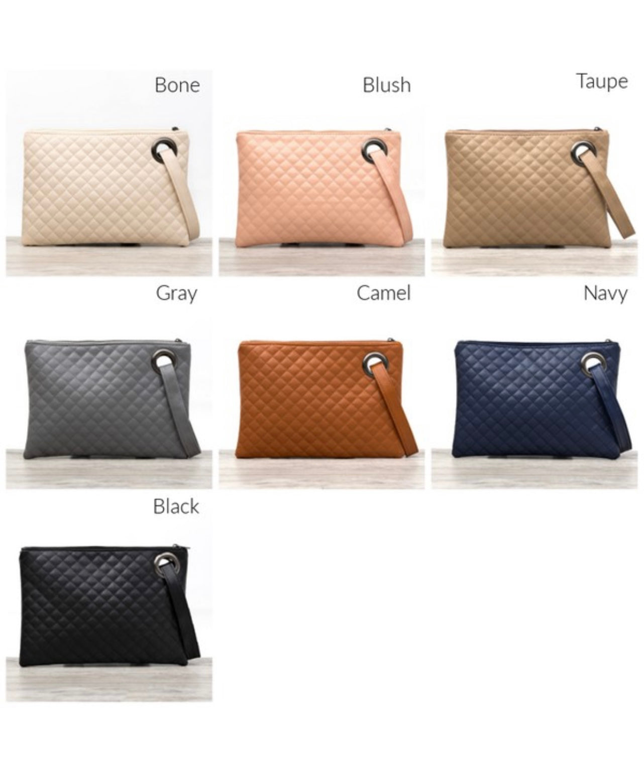 Quilted Clutch (*Colors)