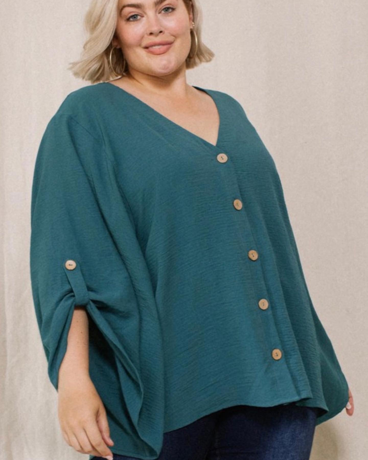 Blue/Green Blouse