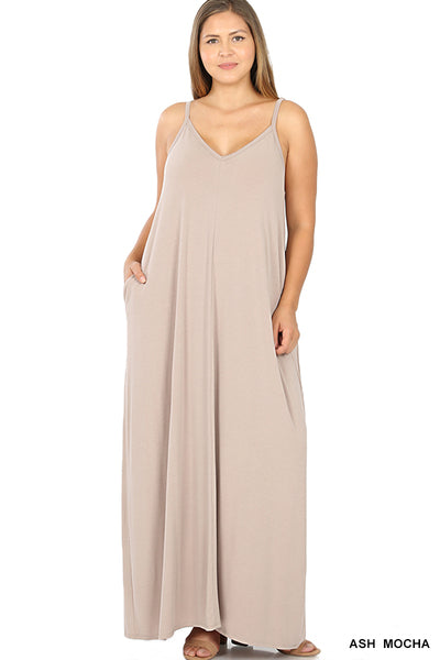 V-neck Maxi Dress (Colors*)