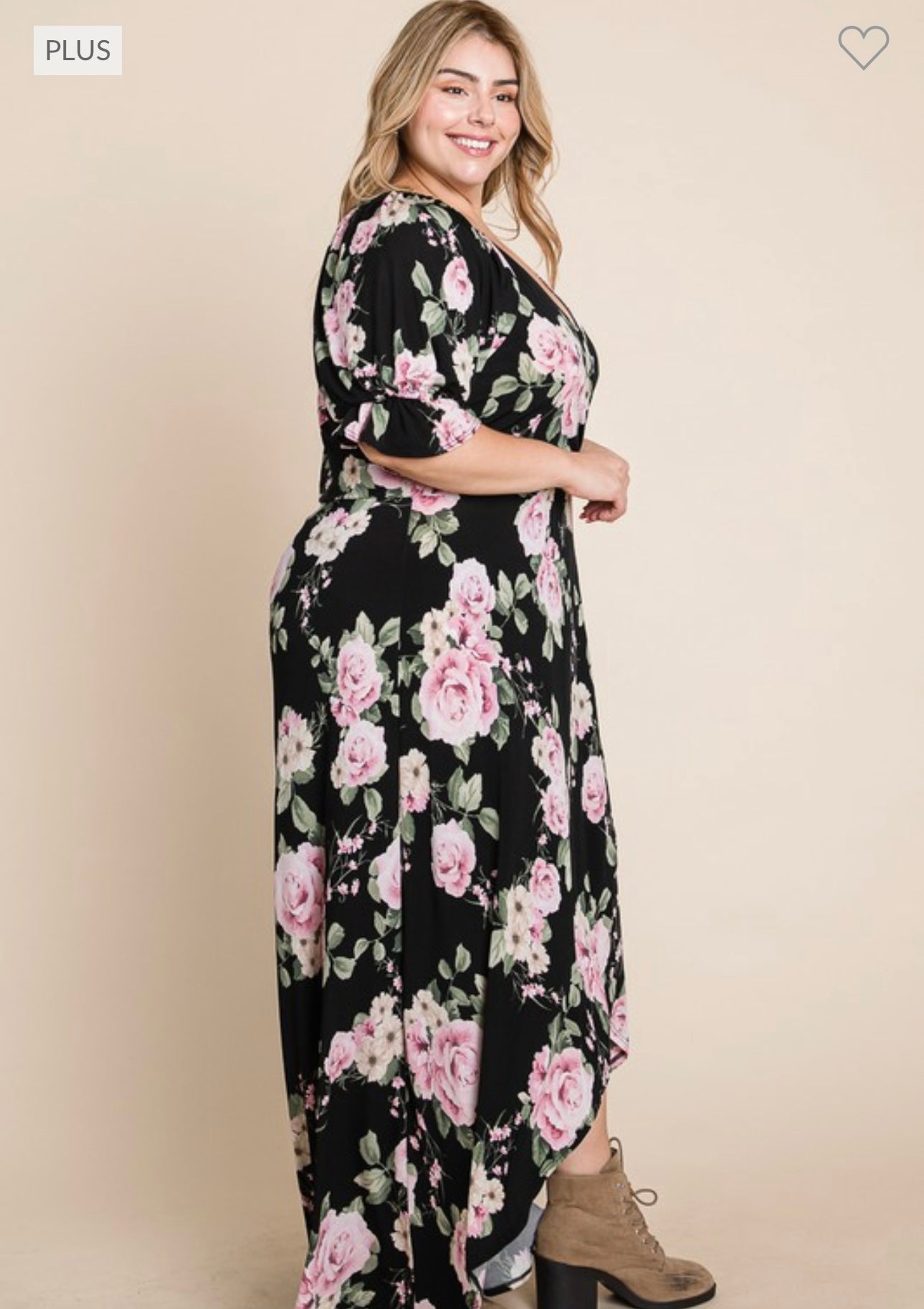 The Hazel Floral High Low Maxi Dress